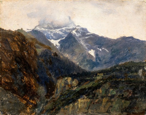 Main Product Photo of Mountain Landscape  Painting by Per Daniel Holm