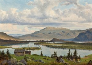 Saggat Swamp by Per Daniel Holm Oil Painting