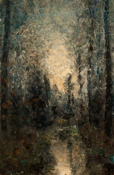 Sunlight Shimmering through the Trees  by Per Ekstrom - Hand-Painted Oil Painting Reproduction