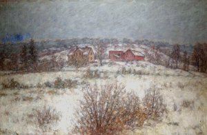 Winter Landscape at Partille by Per Ekstrom Oil Painting