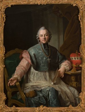 Portrait of Ignacy Krasicki by Per Krafft The Elder Oil Painting