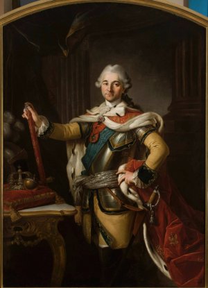 Portrait of Stanislaw August Poniatowski, King of Poland by Per Krafft The Elder Oil Painting