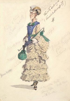 Costume Design for 'Fourth Ballet Girl by Percy Anderson Oil Painting