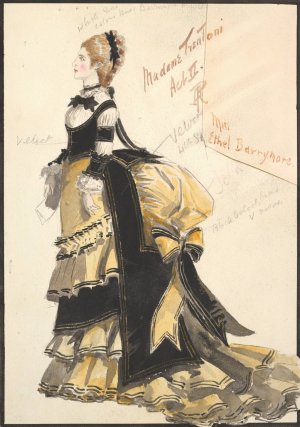 Costume Design for 'Madame Trentoni', Act II by Percy Anderson Oil Painting