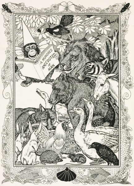 A hundred anecdotes of animals 001  by Percy J. Billinghurst - Hand-Painted Oil Painting Reproduction