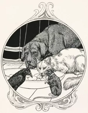 A hundred anecdotes of animals 018 Oil painting by Percy J. Billinghurst