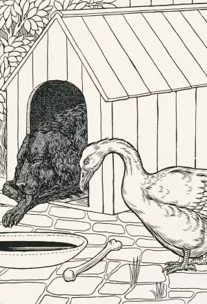 A hundred anecdotes of animals 021 Oil painting by Percy J. Billinghurst