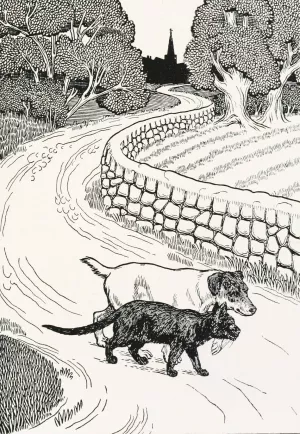 A hundred anecdotes of animals 047 by Percy J. Billinghurst Oil Painting