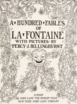 A Hundred fables of La Fontaine - Frontispiece by Percy J. Billinghurst Oil Painting