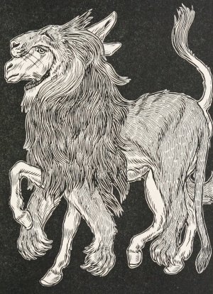 The Ass Dressed in the Lion's Skin by Percy J. Billinghurst Oil Painting