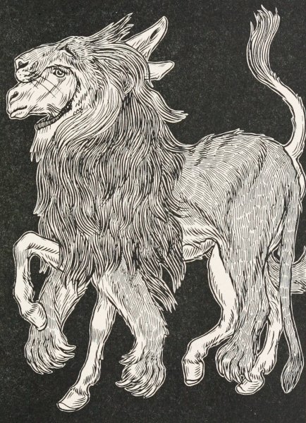 The Ass Dressed in the Lion's Skin  by Percy J. Billinghurst - Hand-Painted Oil Painting Reproduction