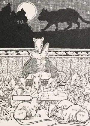 The Council held by the Rats by Percy J. Billinghurst The Council held by the Rats by Percy J. Billinghurst Oil Painting