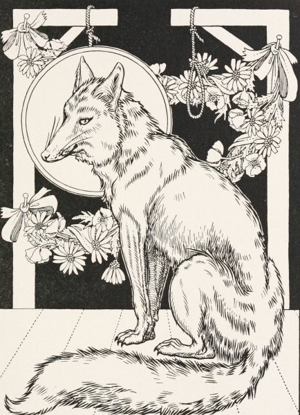 The Cunning Fox  by Percy J. Billinghurst - Hand-Painted Oil Painting Reproduction