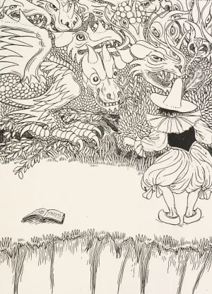 The Dragon with many Heads by Percy J. Billinghurst The Dragon with many Heads by Percy J. Billinghurst Oil Painting