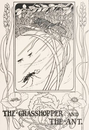The Grasshopper and the Ant by Percy J. Billinghurst Oil Painting