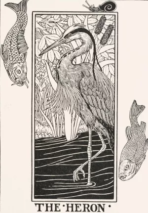 The Heron by Percy J. Billinghurst Oil Painting