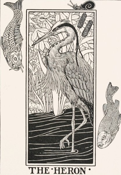 The Heron  by Percy J. Billinghurst - Hand-Painted Oil Painting Reproduction