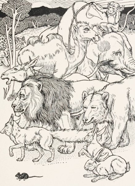 The Lion Going to War  by Percy J. Billinghurst - Hand-Painted Oil Painting Reproduction
