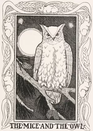 The Mice and the Owl by Percy J. Billinghurst Oil Painting