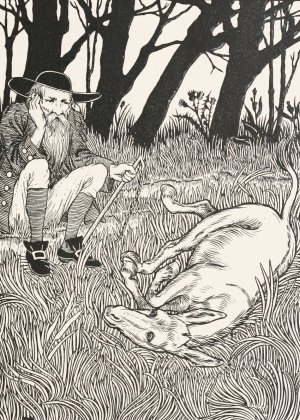 The Old Man and the Ass by Percy J. Billinghurst Oil Painting