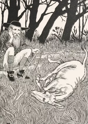 The Old Man and the Ass by Percy J. Billinghurst Oil Painting