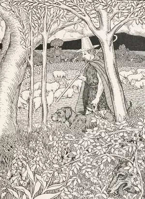 The Shepherd and his Dog by Percy J. Billinghurst The Shepherd and his Dog by Percy J. Billinghurst Oil Painting