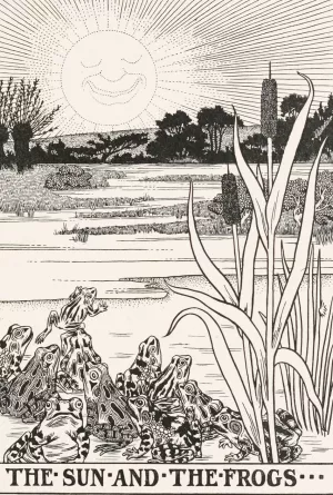 The Sun and the Frogs by Percy J. Billinghurst The Sun and the Frogs by Percy J. Billinghurst Oil Painting