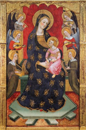 Virgin of the Angels by Pere Serra Oil Painting
