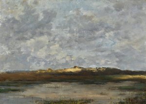 Beach by Pericles Pantazis Oil Painting