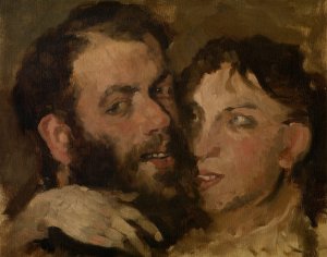 Reconciliation by Pericles Pantazis Oil Painting