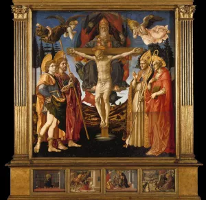 Santa Trinita Altarpiece painting by Pesellino