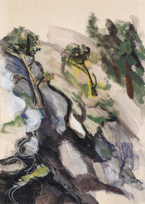 Olivenbaume by Petar Dobrovic Oil Painting