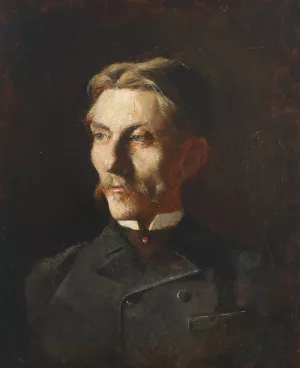 Portraet af vicekonsul Vilhelm Greibe by Peter Alfred Schou Oil Painting