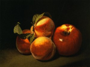 Still Life of Apples and Peaches