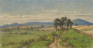 Ansicht von Unterliederbach by Peter Becker Oil Painting