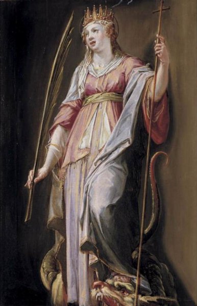 St Margaret of Antioch by Peter Candid - Hand-Painted Oil Painting Reproduction