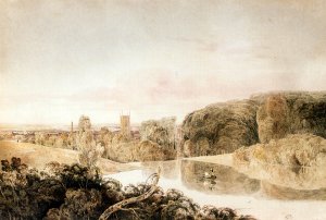 Dovecot, Derbyshire Oil painting by Peter De Wint