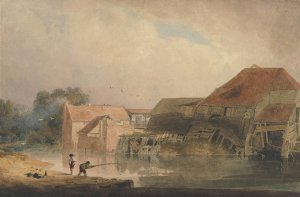 Riverside Scene by Peter De Wint Oil Painting