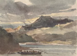 Study for 'The Ferry' by Peter De Wint Oil Painting