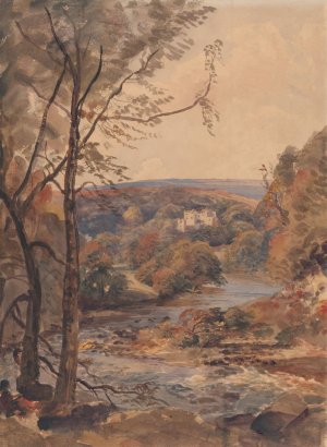 Barden Tower, Yorkshire by Peter Dewint Oil Painting