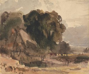 Cottage Amongst Trees by Peter Dewint Oil Painting
