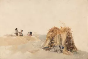 The Cornfield by Peter Dewint Oil Painting