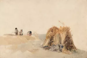 The Cornfield Oil painting by Peter Dewint