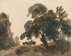 The Wagon by Peter Dewint Oil Painting