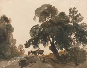 The Wagon by Peter Dewint Oil Painting