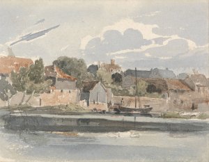 View of the Thames at Kingston by Peter Dewint Oil Painting