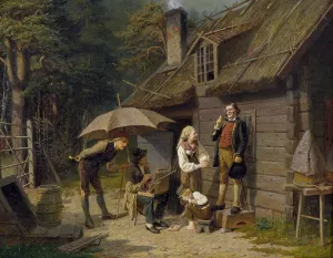 A Painter Studying Abroad by Peter Eskilson Oil Painting