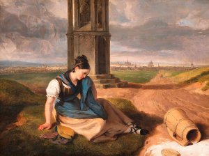 Das Milchmadchen by Peter Fendi Oil Painting