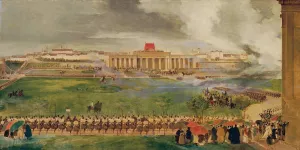 Die Feldmesse am auseren Burgplatz am 13. April 1826 by Peter Fendi Die Feldmesse am auseren Burgplatz am 13. April 1826 by Peter Fendi Oil Painting