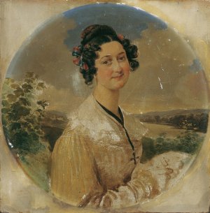 Elisabeth Konopasek by Peter Fendi Oil Painting